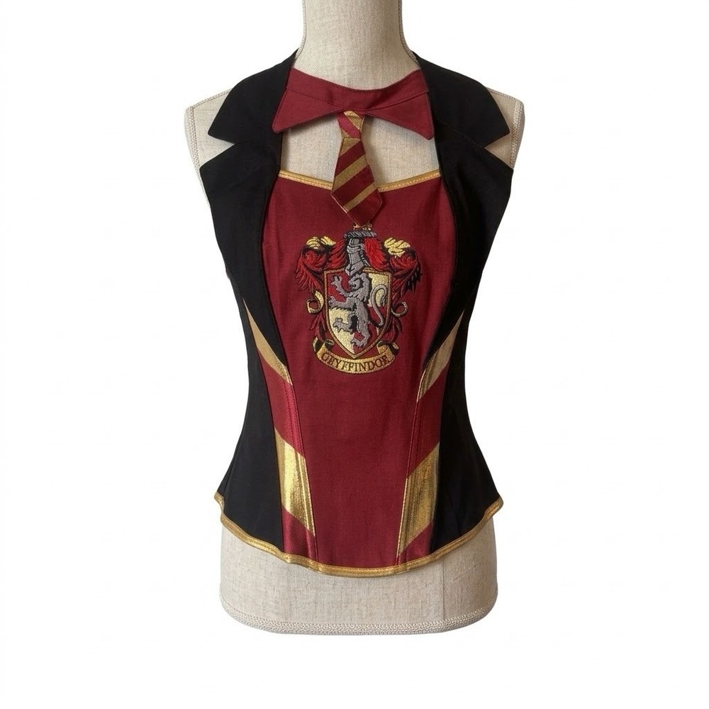 Harry Potter Gryffindor Deluxe Corset Top Womens Small - M Cosplay Halloween NWT